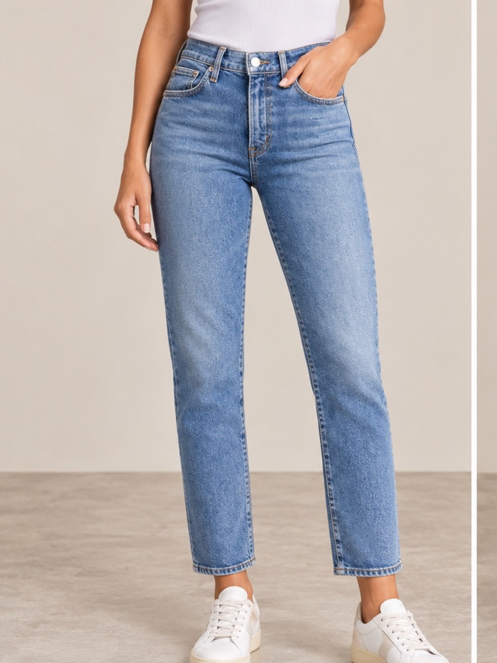 AGOLDE Anthropologie Toni Mid-Rise Slim Straight Leg Jeans in Spell $175